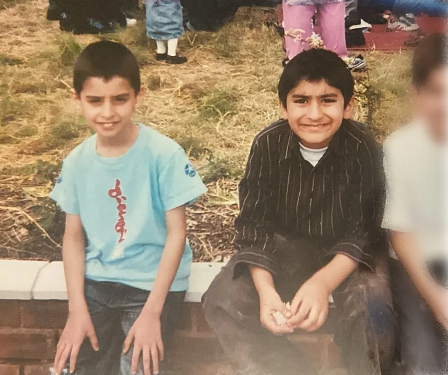 Zeezy and Sulaymaan as children