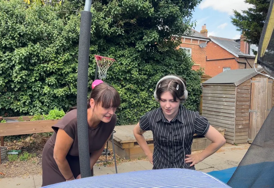 Katie Easton and Emma Schugg (Motion videographer) overseeing the filming. This was done remotely to create a non-intimidating environment and ensure Chloe felt comfortable.